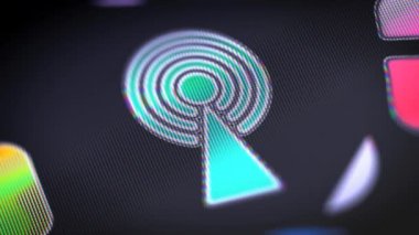 Ekran simgesini. 4k çözünürlüklü görüntüleri döngü