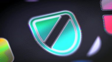 Ekran simgesini. 4k çözünürlüklü görüntüleri döngü