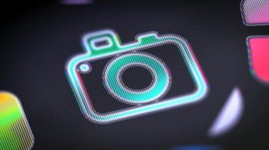 Ekran simgesini. 4k çözünürlüklü görüntüleri döngü