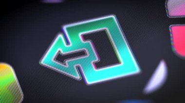 Ekran simgesini. 4k çözünürlüklü görüntüleri döngü