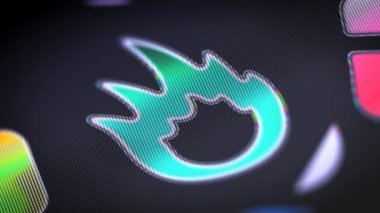 Ekran simgesini. 4k çözünürlüklü görüntüleri döngü