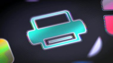 Ekran simgesini. 4k çözünürlüklü görüntüleri döngü