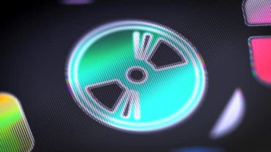 Ekran simgesini. 4k çözünürlüklü görüntüleri döngü