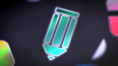 Ekran simgesini. 4k çözünürlüklü görüntüleri döngü