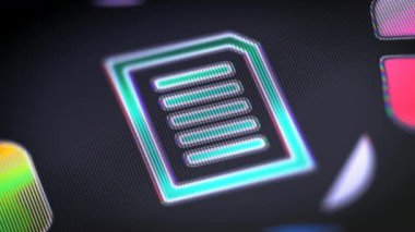 Ekran simgesini. 4k çözünürlüklü görüntüleri döngü