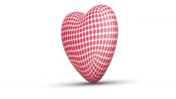 Corazón Las Imágenes Bucle Tienen Resolución Prores 4444 — Vídeo de stock