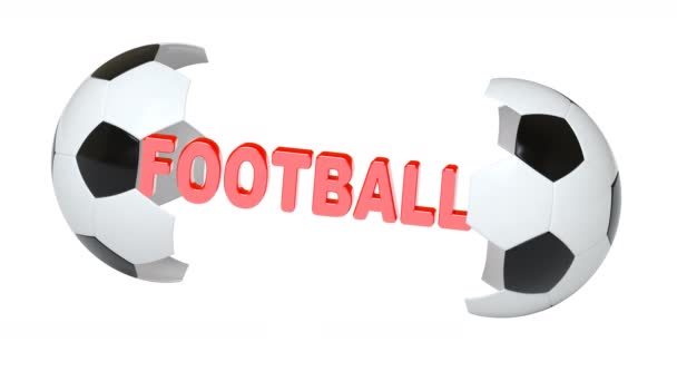 Fußball Looping Aufnahmen Haben Eine Auflösung Von Vorbericht 4444 — Stockvideo