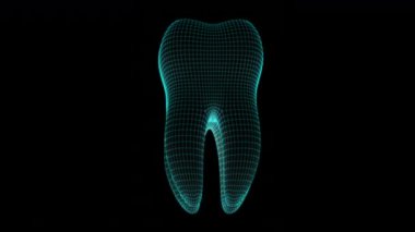 Diş. Döngü görüntüleri 4k çözünürlük. 