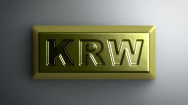 Külçe altın kazandı işareti. 4 k çözünürlüklü görüntüleri döngü var. ProRes 4444.