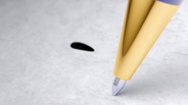 Kalem kağıt üzerinde yazıt yazma görüntüleri.