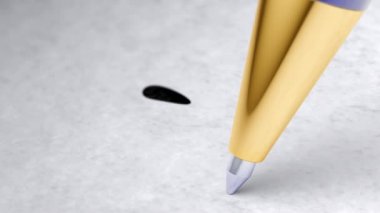 Kalem kağıt üzerinde yazıt yazma görüntüleri.