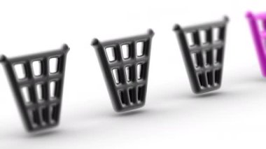 Beyaz yüzey üzerinde 3D simgesi