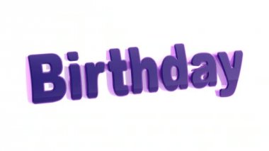 Beyaz arka planda 3D kelime