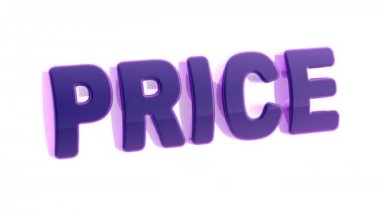 Beyaz arka planda 3D kelime