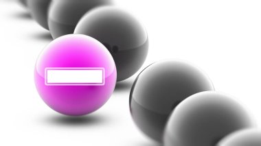 Top simgesine. Atış kapatın