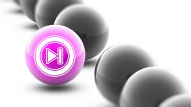 Top simgesine. Atış kapatın