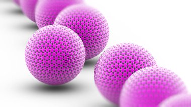 Topları sembolü. 3D çizim.