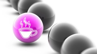 Top simgesine. Atış kapatın