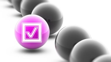 Top simgesine. Atış kapatın