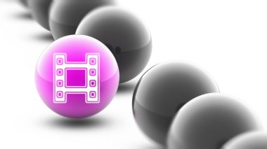 Top simgesine. Atış kapatın