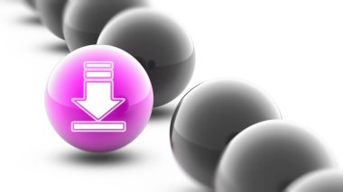 Top simgesine. Atış kapatın