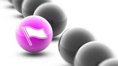 Top simgesine. Atış kapatın