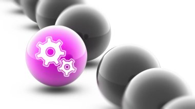 Top simgesine. Atış kapatın