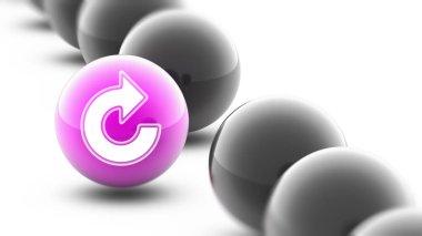 Top simgesine. Atış kapatın