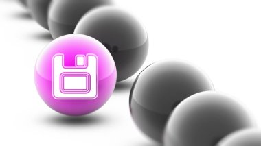 Top simgesine. Atış kapatın