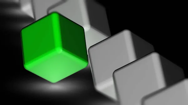 Símbolo Cubos Ilustração — Fotografia de Stock
