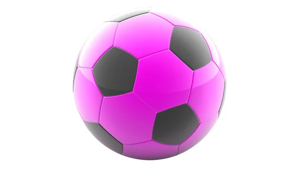 Soccerball Witte Achtergrond — Stockfoto