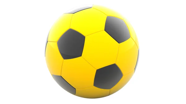 Soccerball Vit Bakgrund — Stockfoto