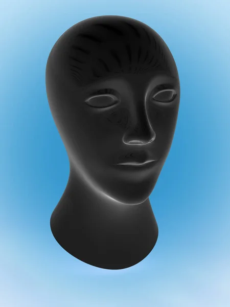 Abstract Head Illustration Close Shot — Stock Photo, Image