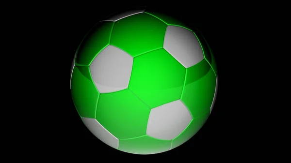 Pallone Calcio Sfondo Nero — Foto Stock