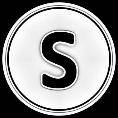 Mektup bir dairede. Renkli çizimi.