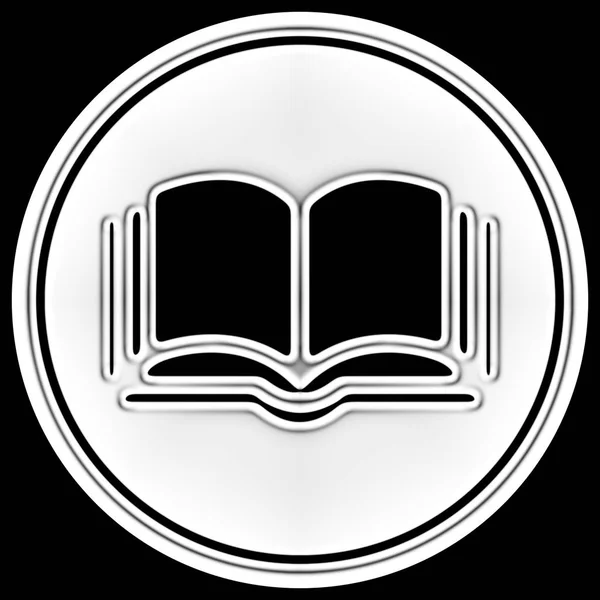 Book Icon Circle Illustration — Stock Photo, Image