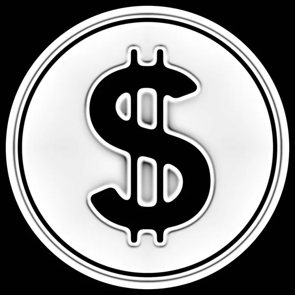 Dollar Ikonen Cirkel Illustration — Stockfoto