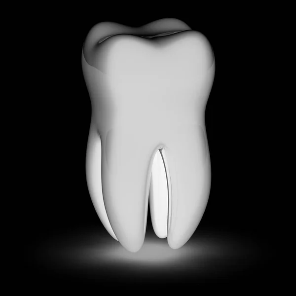 Tooth Black Background Illustration — Stock Photo, Image