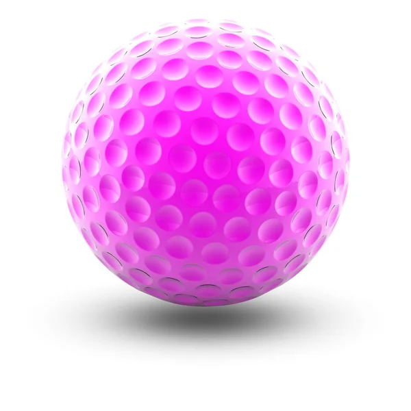 Golfball Içinde Beyaz Geçmiş Çizim — Stok fotoğraf