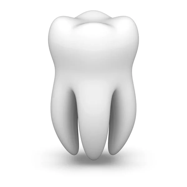 Zubů Bílém Pozadí Obrázek — Stock fotografie