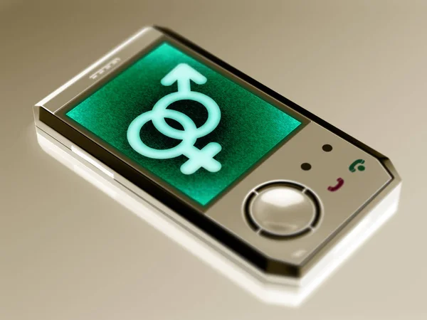 Sex Icon Smartphone Illustration — Stock Photo, Image