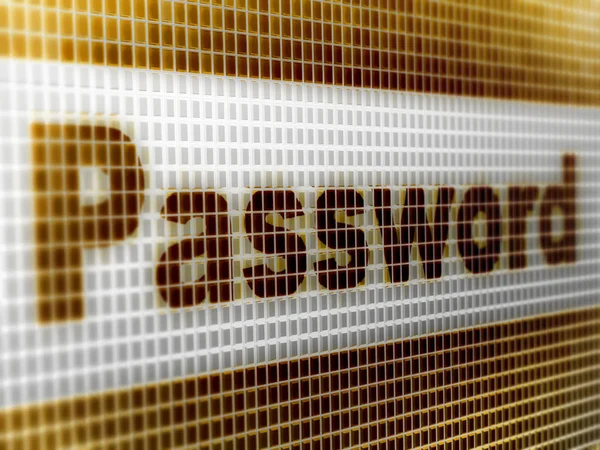 Password Sullo Schermo Illustrazione — Foto Stock