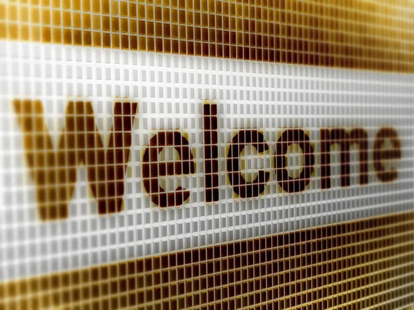 Welcome Screen Illustration — Stock Photo, Image