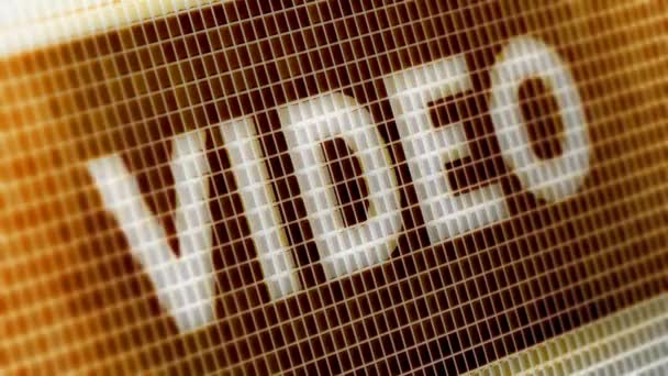 Video Sullo Schermo Risoluzione Encoder Prores 4444 Grande Qualità Looping — Video Stock