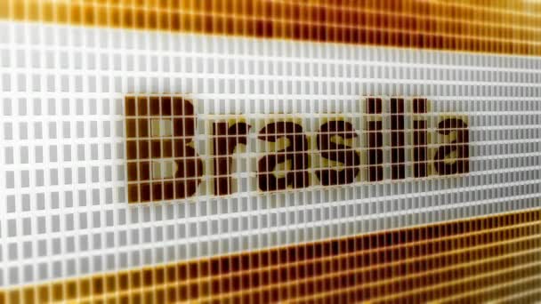 Brasilia Pantalla Resolución Codificador Prores 4444 Gran Calidad Bucle — Vídeos de Stock