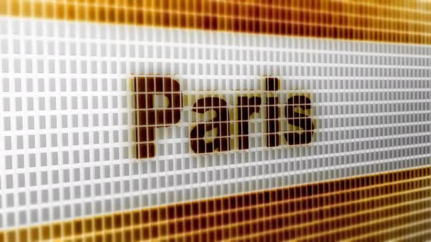 París Pantalla Resolución Codificador Prores 4444 Gran Calidad Bucle — Vídeo de stock