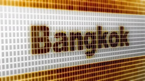 バンコク 画面です 解像度 エンコーダー Prores 4444 素晴らしい品質 ループ — ストック動画