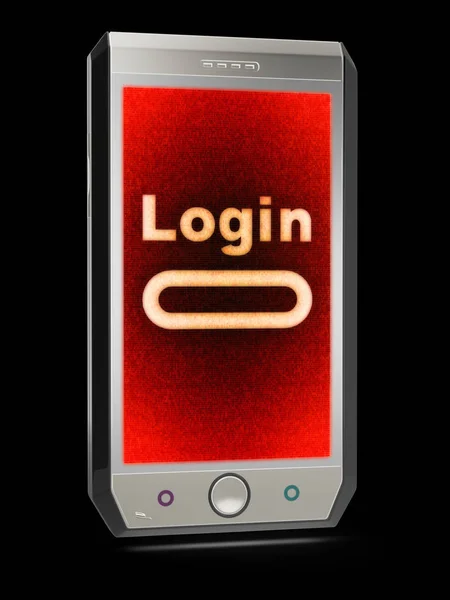 Login Icon Screen Illustration — Stock Photo, Image