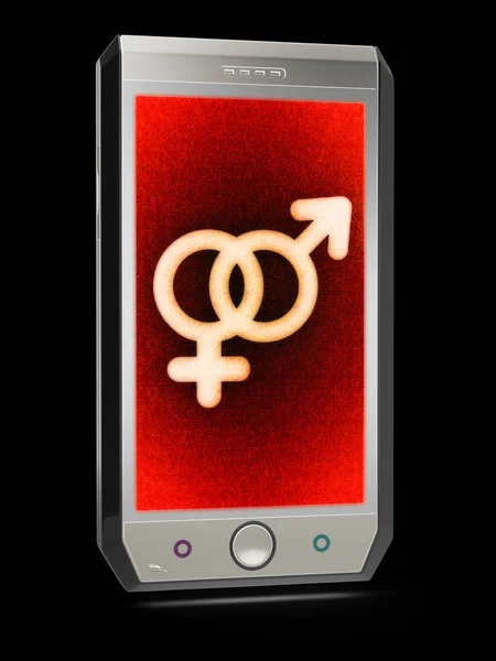 Sex Icon Screen Illustration — Stock Photo, Image