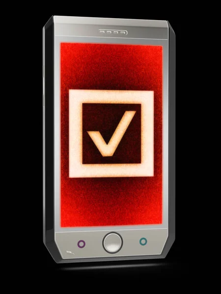 Checkbox Icon Screen Illustration — Stock Photo, Image